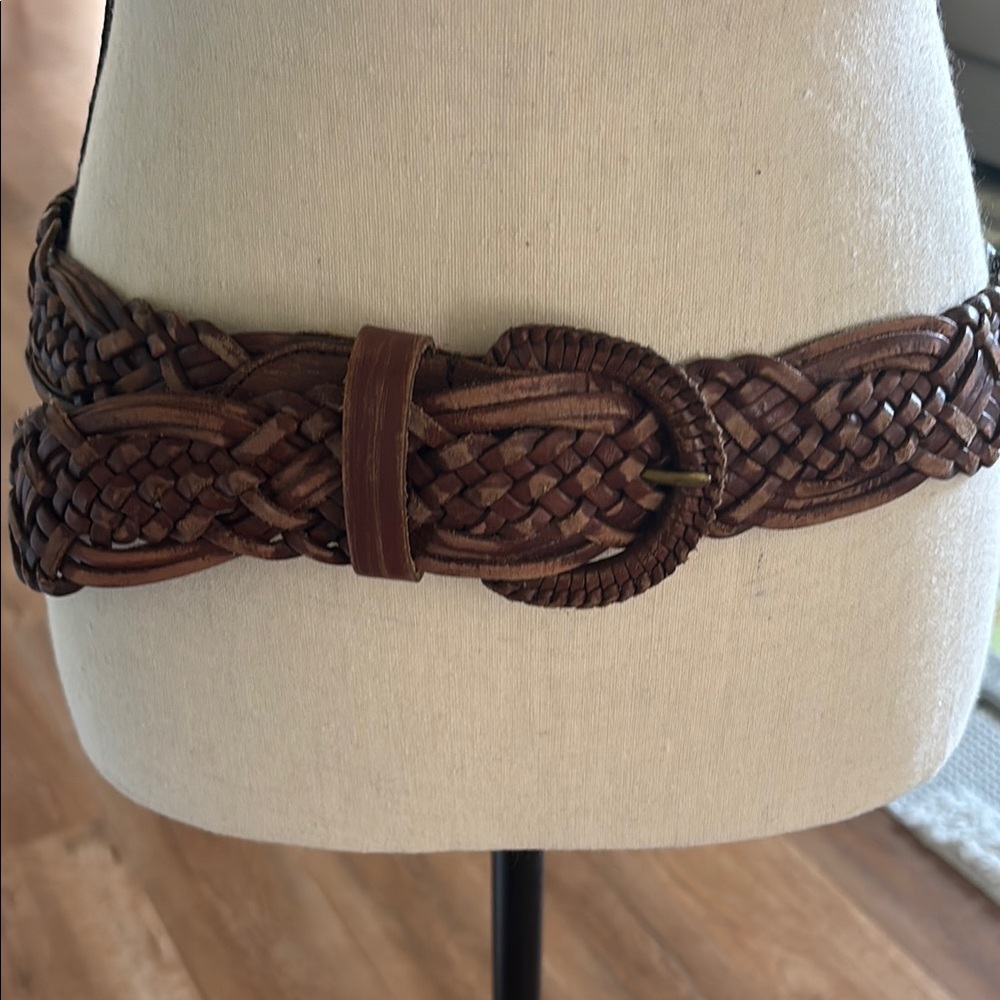 Hollister Brown Braided Belt